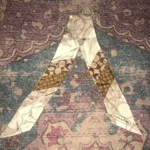 Authentic coach 100% silk scarf